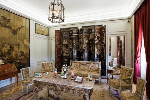 Interior view, Villa Ephrussi de Rothschild, Saint-Jean-Cap-Ferrat, Cap Ferrat, Alpes Maritimes,