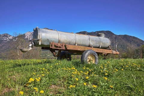 Cattle watering trough, agricultural equipment, cultural landscape, agriculture, mountain