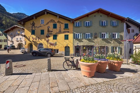Old town, historic houses, air fresco, facade, windows, doors, square, alleyway, cobblestones,