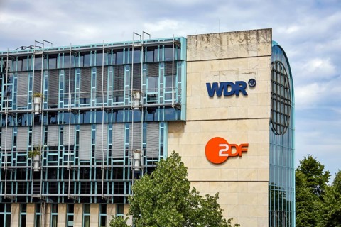 Düsseldorf, North Rhine-Westphalia, Germany - Funkhaus Düsseldorf with the television stations WDR