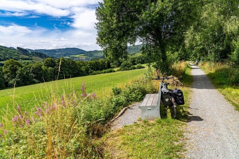 Sauerlandring cycle path, an 84 km long circular cycle path between the towns of Finnentrop,