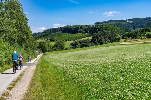 Sauerlandring cycle path, an 84 km long circular cycle path between the towns of Finnentrop,