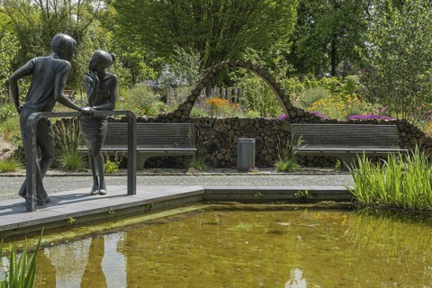 District educational garden, Burgsteinfurt, Münsterland, North Rhine-Westphalia, Germany