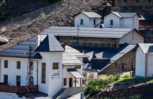 Provincial mining museum, former ore processing plant, historic ore mine, Ridnauntal, South Tyrol,