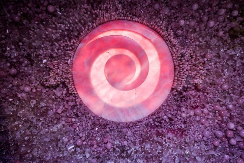 Meditation room with real crystals, artist Tia-Thuy Nguyen, Petit Portier, Monte Carlo, Cote