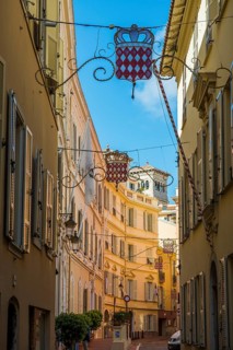 Alley in the old town, Cote d'Azur, Monaco