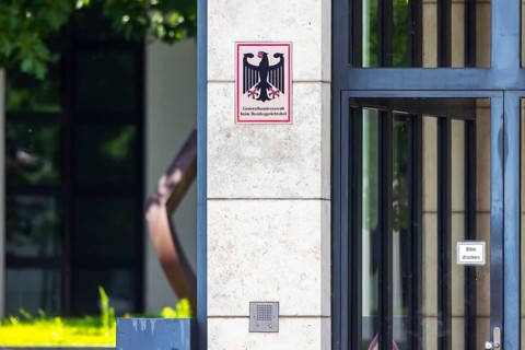 Federal Public Prosecutor General at the Federal Court of Justice in Karlsruhe. Office sign with