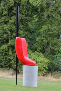 Sculpture Slip of the Tongue by Alexandra Bircken 2020, Blickachsen 14, modern art, tongue, tongue