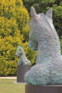 Sculpture Moondog by Thomas Schütte 2024, Blickachsen 14, homage to, US-American composer Louis