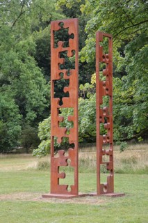 Sculpture Fingerprint VI by Georg-Friedrich Wolf 2019, Blickachsen 14, modern art, abstract art,
