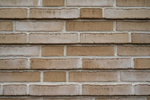 Light brown facade, wall, brick, wallpaper