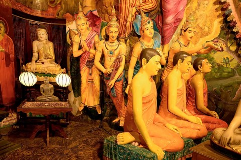 Gangaramaya Buddhist Temple, Interior, Colombo, Sri Lanka