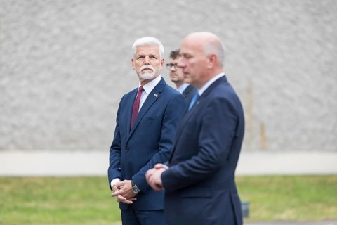 Petr Pavel (President of the Czech Republic) and Kai Wegner (Governing Mayor of Berlin) during a