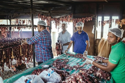 Traditional camel restaurant in Salalah, Dhofar, Oman