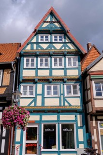 Half-timbered houses in the old town centre, Celle, Lüneburg Heath, Lower Saxony, Germany