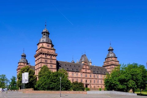 Aschaffenburg Castle, Aschaffenburg am Main, Lower Franconia, Franconia, Germany