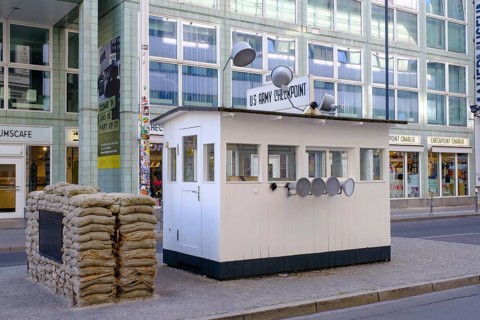 At Check Point Charlie, Friedrichstraße, Berlin, Germany