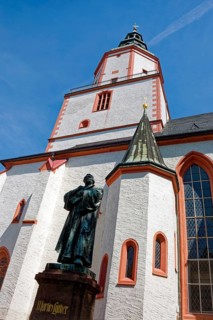 Luther monument by sculptor Paul Ernst, monument to the reformer Martin Luther at the church, St