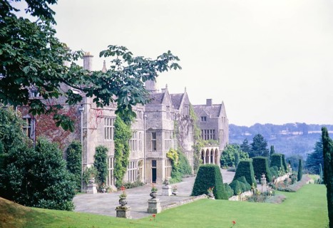 The manor house at Miserden Estate and Gardens, Gloucestershire, England, UK 1967
