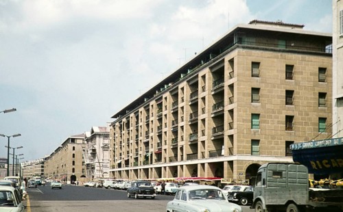Historic buildings Quai de la Juliette, Marseille, France, Europe, 1960s