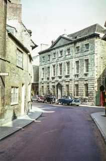Builidng now the Corinium Museum, Silver Street view to Park Street, Cirencester, Gloucestershire,