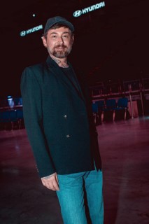 Designer Macel Ostertag after his fashion show during Berlin Fashion Week 2025 on 02.07.2025