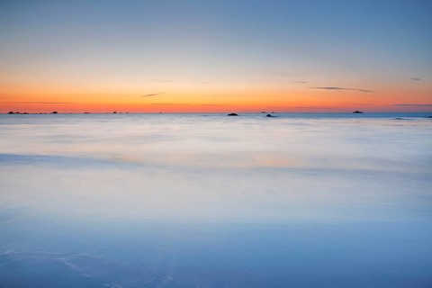 Dusk at the Plage de Penfoul near Landunvez in Brittany, France