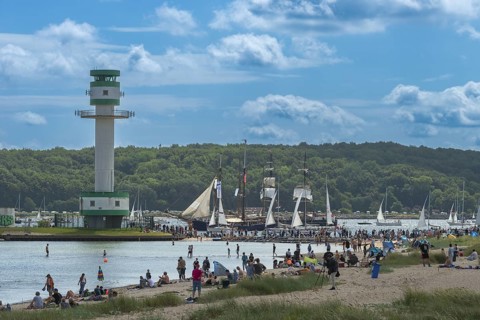 Windjammer Parade 2025 on the Kiel Fjord at the end of Kiel Week, tall ships, three-masters,