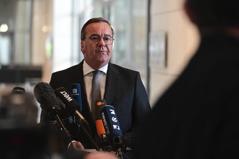 Defence Minister Boris Pistorius (SPD) informs media representatives about the increase in the