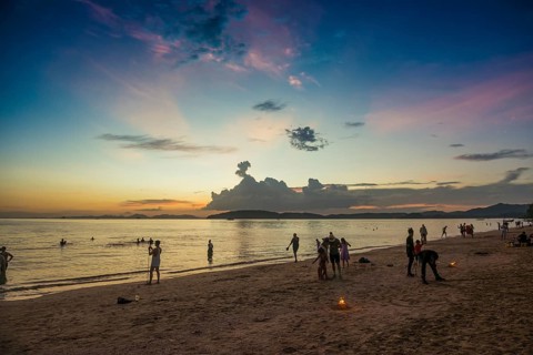 Ao Nang Beach, sunset, Ao Nang, Krabi, Thailand