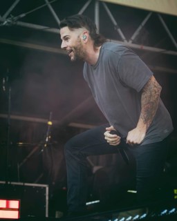 M. Shadows (Matthew Charles Sanders), singer of Avenged Sevenfold live at the Zitadelle Spandau in