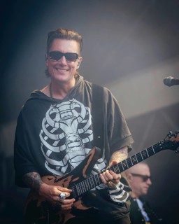 Synyster Gates (Brian Elwin Haner Jr.), guitarist of Avenged Sevenfold live at the Zitadelle