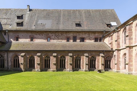 Cloister in Alpirsbach Monastery, Northern Black Forest, Baden-Württemberg, Germany