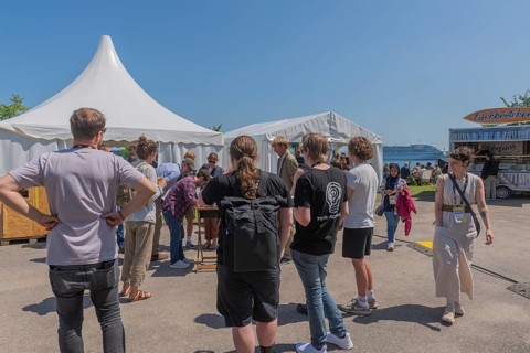 Waterkant Festival 25 in front of Kiel Week 2025 on the MGF 5 site on the Kiel Fjord, annual