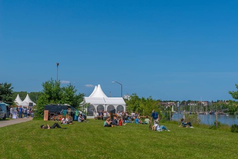 Waterkant Festival 25 in front of Kiel Week 2025 on the MGF 5 site on the Kiel Fjord, annual