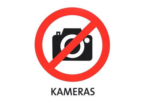 Prohibition sign Photography prohibited, no camera, photo ban, photography ban
