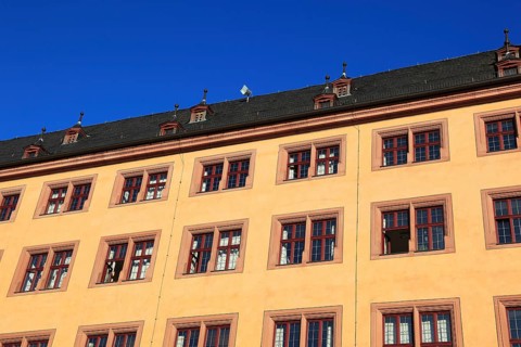 Building of the Old University of Julius Echter, Würzburg, Lower Franconia, Bavaria, Germany