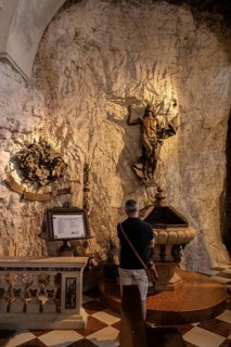 Pilgrimage church Madonna della Corona, Ferrara di Monte Baldo, Italy