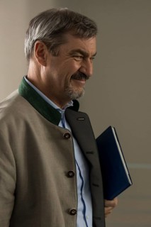 Markus Söder (CSU Chairman and Minister-President of Bavaria) on his way to consult Federal