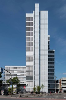 Town Hall, built 1969 to 1971, Erlangen, Middle Franconia, Bavaria, Germany