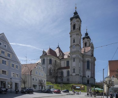 Basilica of St Alexander and Theodor, Ottobeuren Monastery, Ottobeuren, Unterallgäu, Bavaria,