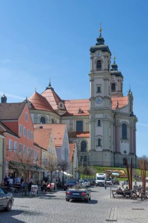 Basilica of St Alexander and Theodor, Ottobeuren Monastery, Ottobeuren, Unterallgäu, Bavaria,
