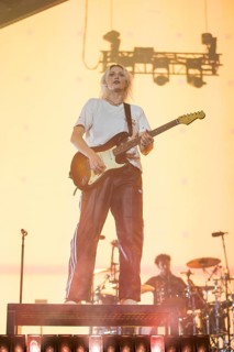 Emily Armstrong, lead singer of Linkin Park live on From Zero World Tour 2025 at the Olympiastadion