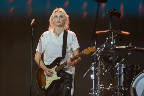 Emily Armstrong, lead singer of Linkin Park live on From Zero World Tour 2025 at the Olympiastadion