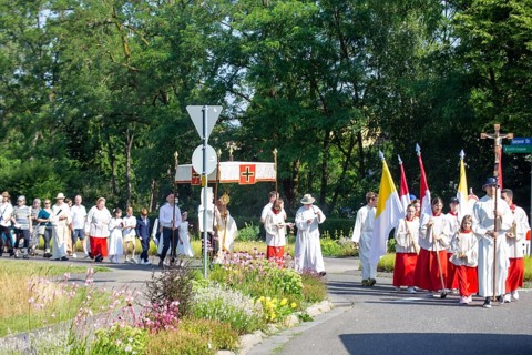 Corpus Christi procession in Schifferstadt (Palatinate)