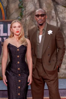 Scarlett Johansson and Mahershala Ali at the German premiere of the adventure film Jurassic World: