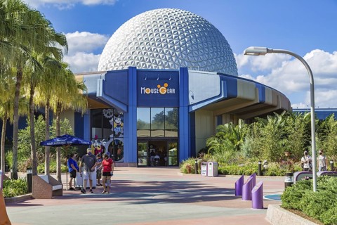 Mouse Gear souvenir store in Epcot at Walt Disney World in Orlando, Florida