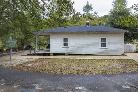 Home where Elvis Presley was born at the Elvis Presley Birthplace and Museum in Tupelo, Mississippi