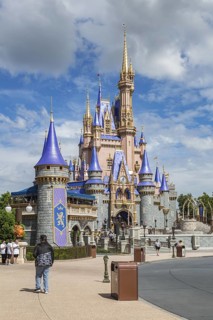 Cinderella's Castle at the end of Main Street in the Magic Kingdom at Walt Disney World, Orlando,