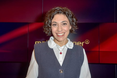 Katharina Hamberger (DLF capital city correspondent), on the ARD talk show maischberger in the